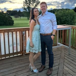 Minuet baby blue lace dress